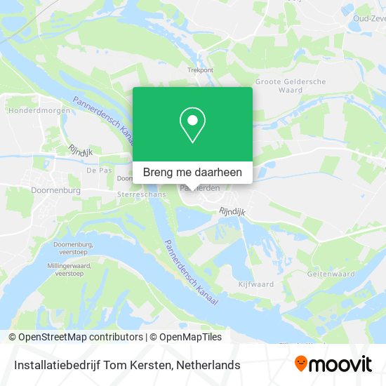 Installatiebedrijf Tom Kersten kaart
