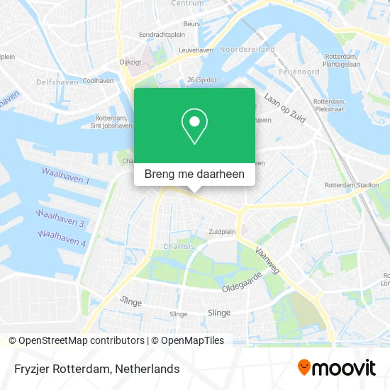 Fryzjer Rotterdam kaart