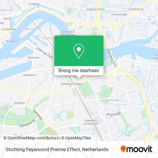 Stichting Feyenoord Premie Effect kaart
