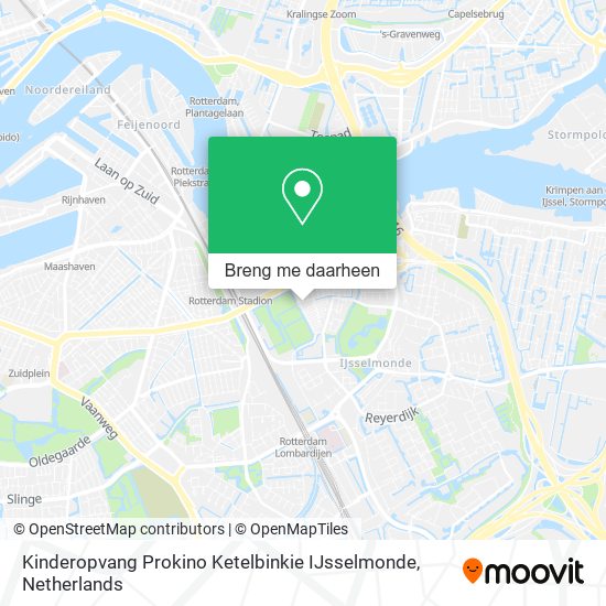 Kinderopvang Prokino Ketelbinkie IJsselmonde kaart