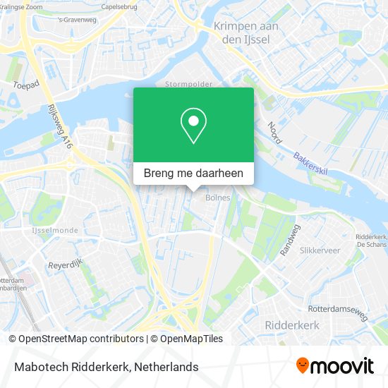 Mabotech Ridderkerk kaart