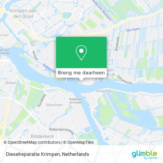 Dieselreparatie Krimpen kaart