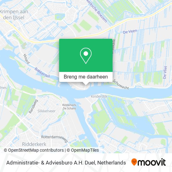 Administratie- & Adviesburo A.H. Duel kaart