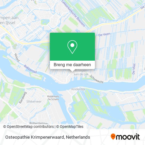 Osteopathie Krimpenerwaard kaart