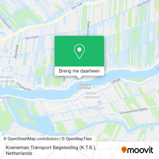 Koeneman Transport Begeleiding (K.T.B.) kaart