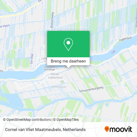 Cornel van Vliet Maatmeubels kaart