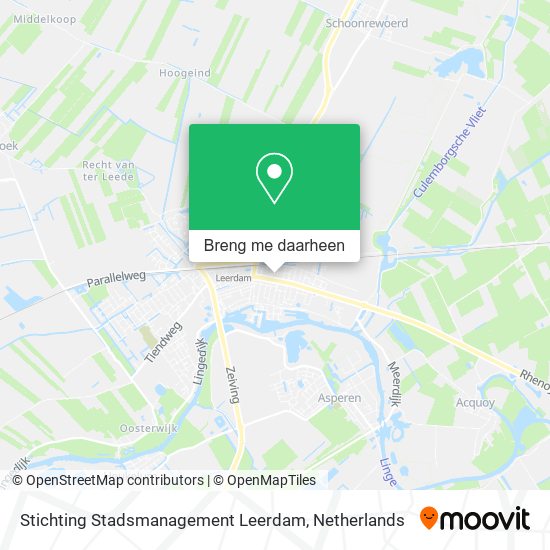 Stichting Stadsmanagement Leerdam kaart