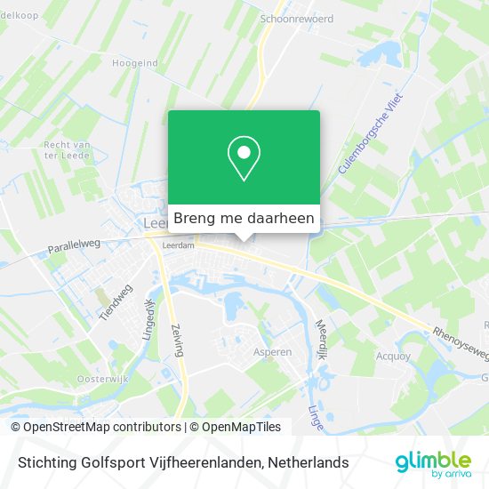 Stichting Golfsport Vijfheerenlanden kaart