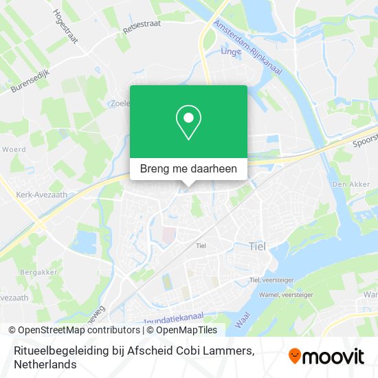 Ritueelbegeleiding bij Afscheid Cobi Lammers kaart