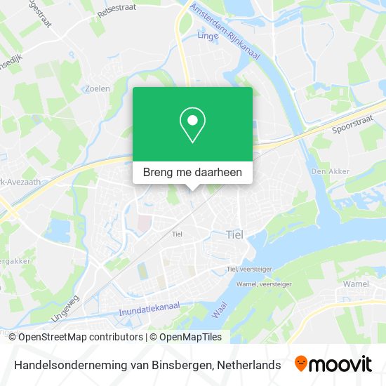 Handelsonderneming van Binsbergen kaart