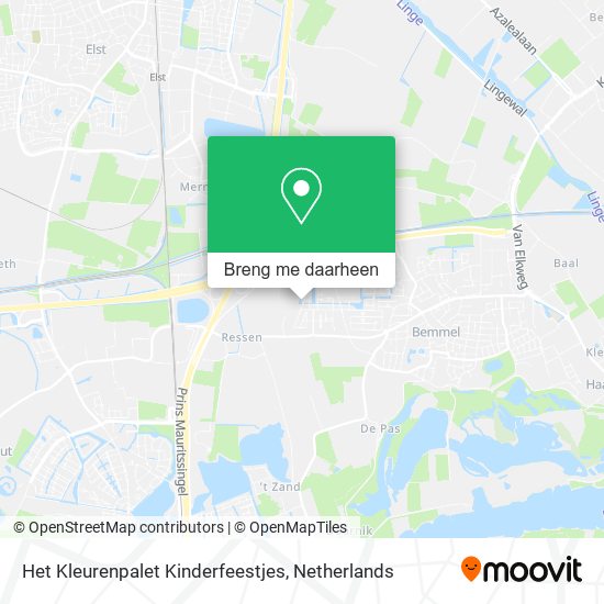 Het Kleurenpalet Kinderfeestjes kaart