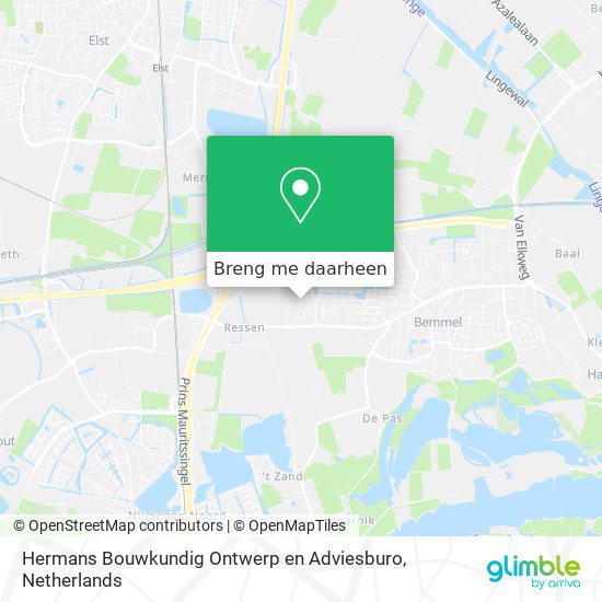 Hermans Bouwkundig Ontwerp en Adviesburo kaart