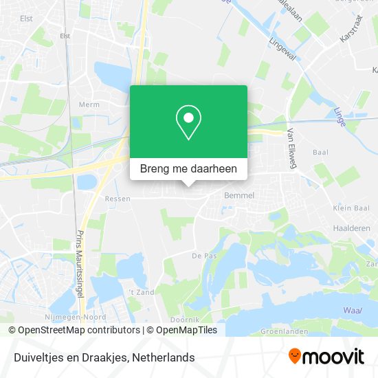 Duiveltjes en Draakjes kaart