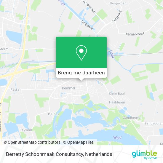 Berretty Schoonmaak Consultancy kaart