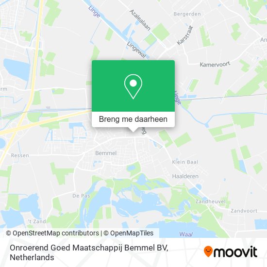 Onroerend Goed Maatschappij Bemmel BV kaart