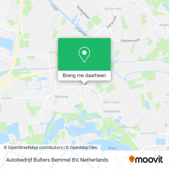 Autobedrijf Bulters Bemmel BV kaart