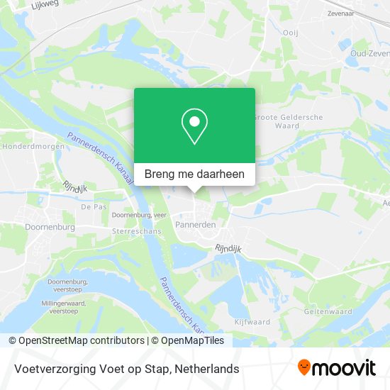 Voetverzorging Voet op Stap kaart