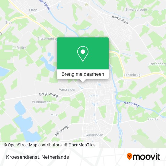 Kroesendienst kaart