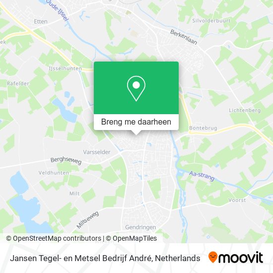 Jansen Tegel- en Metsel Bedrijf André kaart