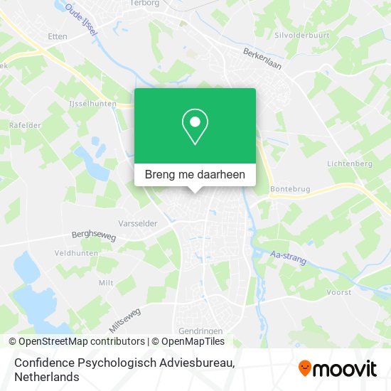 Confidence Psychologisch Adviesbureau kaart