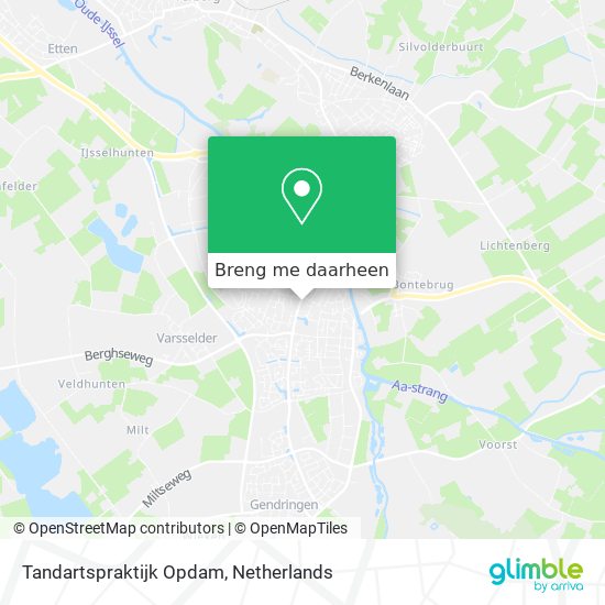 Tandartspraktijk Opdam kaart