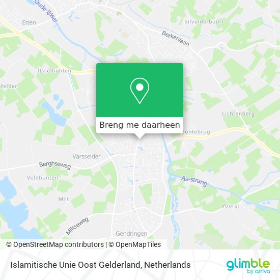 Islamitische Unie Oost Gelderland kaart