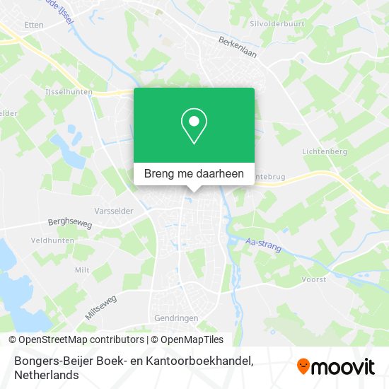 Bongers-Beijer Boek- en Kantoorboekhandel kaart