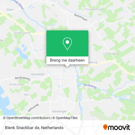 Blenk Snackbar de kaart