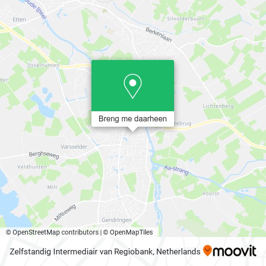 Zelfstandig Intermediair van Regiobank kaart