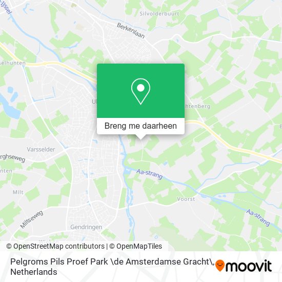 Pelgroms Pils Proef Park \de Amsterdamse Gracht\ kaart