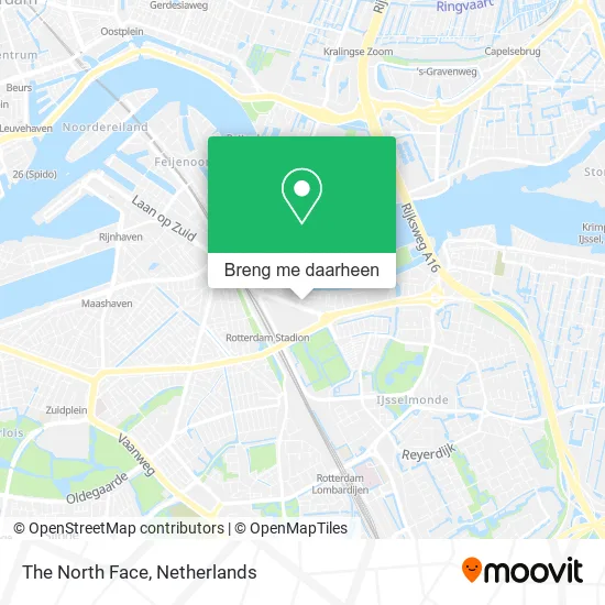 The North Face kaart