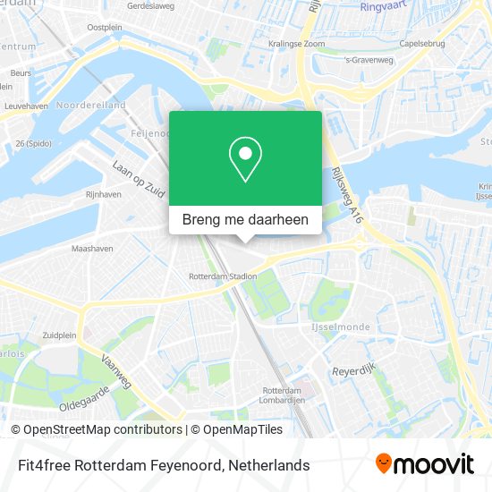 Fit4free Rotterdam Feyenoord kaart