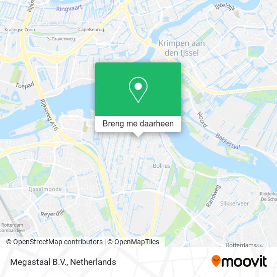 Megastaal B.V. kaart