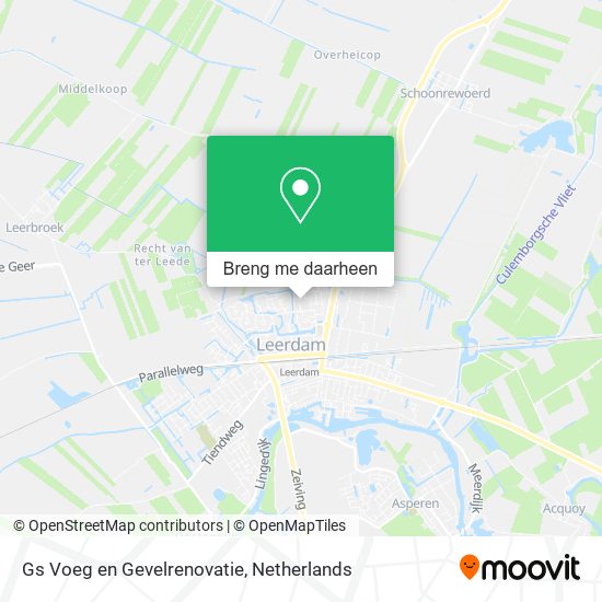 Gs Voeg en Gevelrenovatie kaart