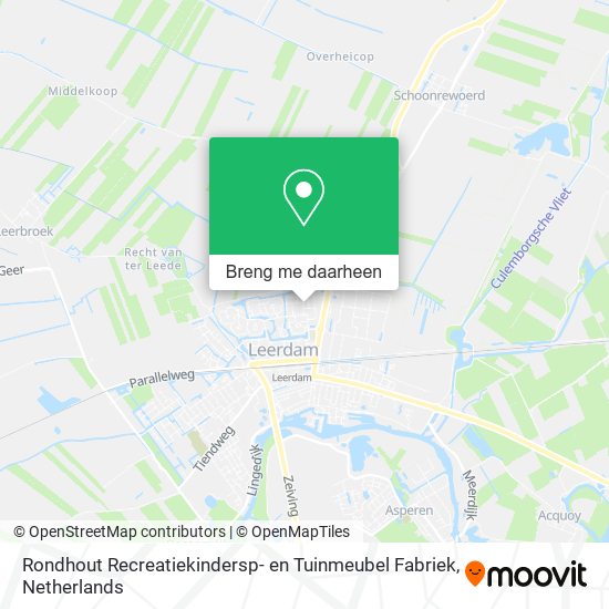 Rondhout Recreatiekindersp- en Tuinmeubel Fabriek kaart