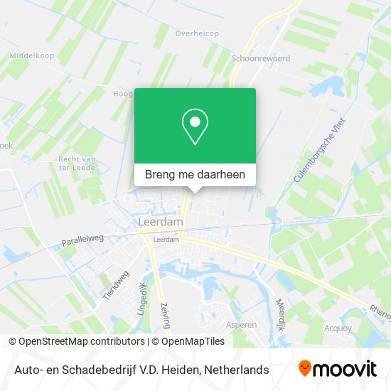 Auto- en Schadebedrijf V.D. Heiden kaart