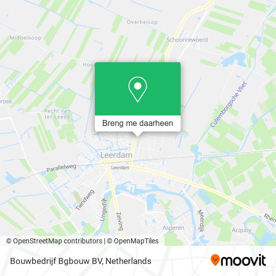 Bouwbedrijf Bgbouw BV kaart