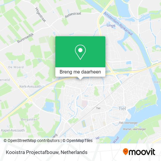 Kooistra Projectafbouw kaart