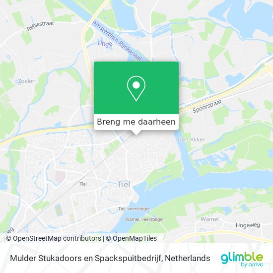 Mulder Stukadoors en Spackspuitbedrijf kaart