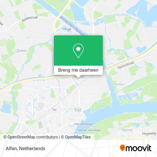 Alfen kaart