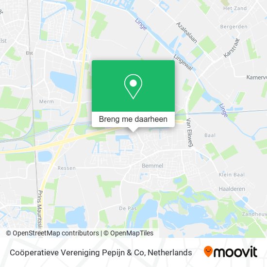 Coöperatieve Vereniging Pepijn & Co kaart