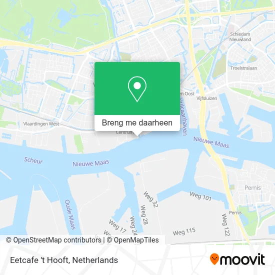 Eetcafe 't Hooft kaart