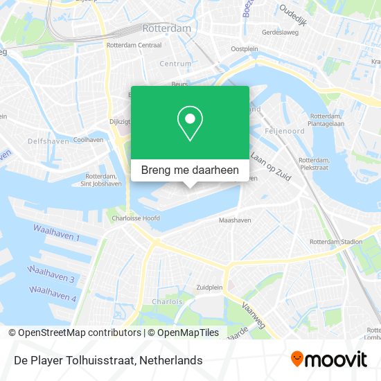 De Player Tolhuisstraat kaart