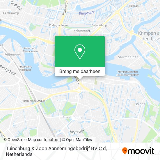 Tuinenburg & Zoon Aannemingsbedrijf BV C d kaart
