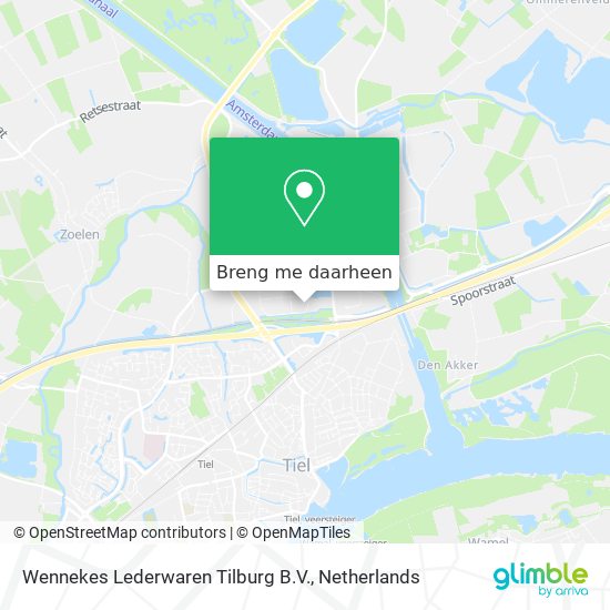 Wennekes Lederwaren Tilburg B.V. kaart