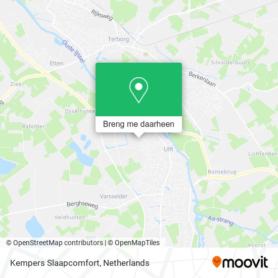 Kempers Slaapcomfort kaart