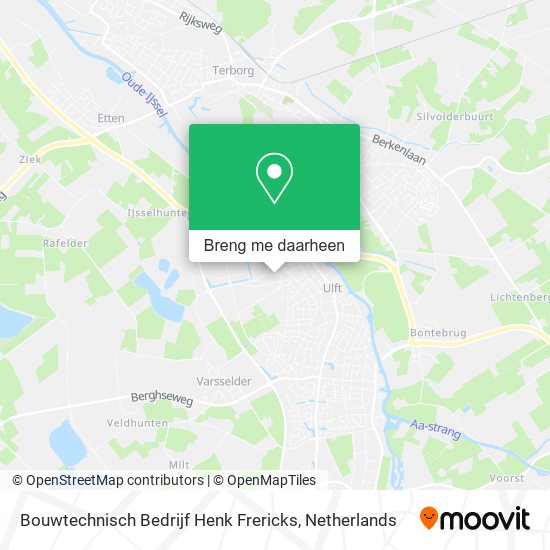 Bouwtechnisch Bedrijf Henk Frericks kaart