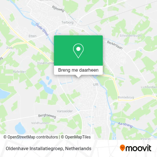 Oldenhave Installatiegroep kaart