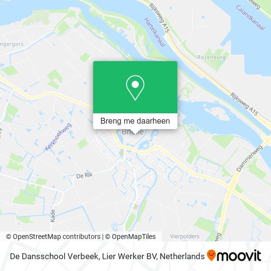 De Dansschool Verbeek, Lier Werker BV kaart