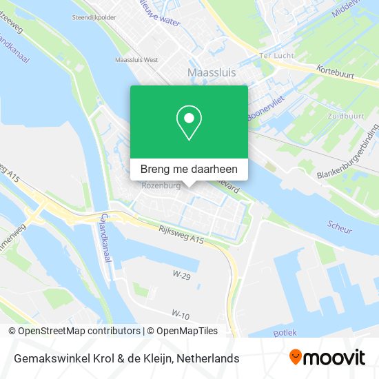 Gemakswinkel Krol & de Kleijn kaart